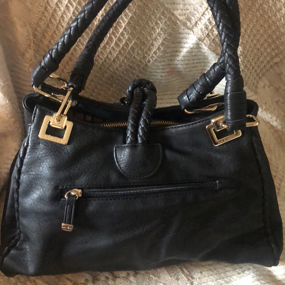 Big Budda Black purse with gold hardware and black tassel - Picture 2 of 6
